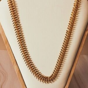 24K Rose Gold Plated Necklace.  Non Tarnish & Water Proof. SZ 20”